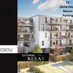 Elégance et Nature, T2 neuf avec balcon 2 ème étage, Laxou Village, place de parking