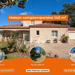 Maison contemporaine de 140 m² avec grand terrain arboré sans vis-à-vis, à 10 minutes des commerces