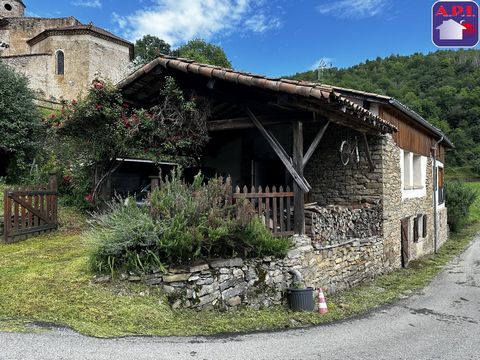 15 minutes from LA BASTIDE DE SEROU Located in a small village with a school, come and discover this house consisting of a basement with a cellar and a workshop. On the ground floor a living room, a living room with a fireplace, a bedroom, a bathroom...
