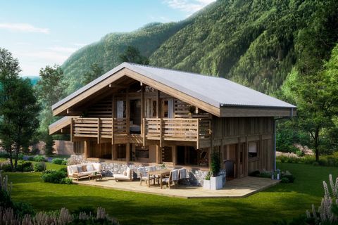 Delightful project thought by a local builder of reputation; find this new chalet delivered raw on a ground of a surface of approximately 453 m2 in the sector of Bossons. Composed of 4 bedrooms all en suites, a kitchen open to the living/dining room,...