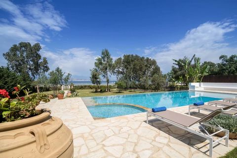 Located in Kerkyra. This property has great potential and already benefits from a swimming pool and private gardens leading directly onto the beach. The Villa is: 180 sq/m and has 4 bedrooms and 4 bathrooms. The villa has an open plan living room, in...