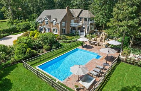 Welcome to 652 Noyac Path, Water Mill! Enter this gorgeous, gated property and feel the tranquility of 1.19+/- lush acres located across from a scenic farm vista. With over 4,600+/- sf of living space above grade and an additional 2,810+/- sf in the ...