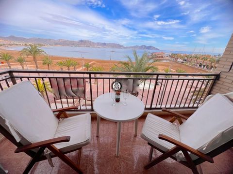 Located in . Large 4-bedroom apartment located in the prime position of the main promenade of Puerto de Mazarrón. This gorgeous property is ideal for a large family or for all year round living, if you want that extra space. The view from the large f...