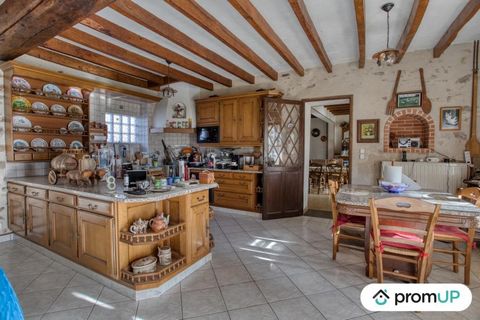 This large house of 250 m² offers a beautiful interior, with its beams and walls with exposed stones. There are 5 bedrooms, with the possibility of having a sixth, and a plot that stretches as far as the eye can see. It is located in the commune of V...