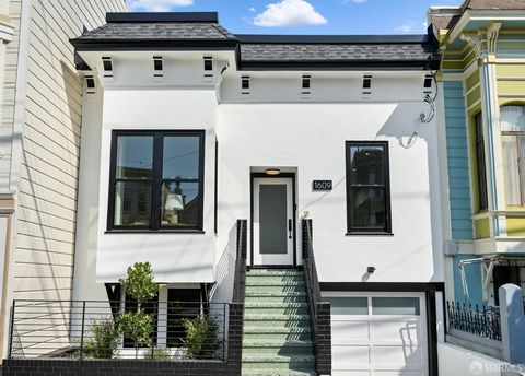 This superbly rebuilt Victorian residence sits in the heart of Noe Valley & ticks all of the boxes. Upon entry, you are greeted by impressive 10' ceilings & beautiful white Oak Flooring, creating a unique sense of space & warmth. The main level featu...