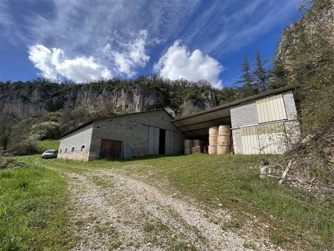 15 km from Cajarc, this agricultural building consists of 340 m² covered and closed (divided into three distinct parts), an outbuilding of 32 m² and a covered and open part of 64 m². Currently, the largest covered part is used for storage. With its 7...