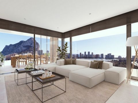 Prestigiosa promoción de obra nueva en Calpe el nuevo lujo en la Costa Blanca Situado en una ubicación muy privilegiada en Calpe con fantásticas vistas al mar Mediterráneo y al Parque Natural de Las Salinas Este apartamento está ubicado en el piso 12...