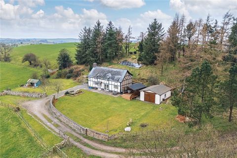 A charming detached three-bedroom country cottage set in nearly an acre of land, offering uninterrupted views of the picturesque Welsh countryside. This delightful home perfectly blends character and charm with modern comforts, featuring accommodatio...