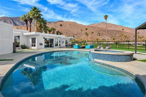 Discover the pinnacle of Mid-century luxury living in this exquisite residence, in the iconic Indian Canyons neighborhood. Designed by renowned architect Hugh Kaptur (AIA) this home is a stunning example of Mid-century design, seamlessly combining ti...