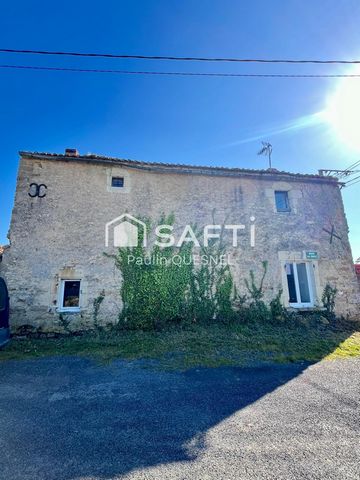 Située à Saint-Martin-de-Sanzay (79290), cette maison offre un cadre de vie paisible à proximité de la ville de Thouars. Implantée sur un terrain de 375 m², cette propriété bénéficie d'une belle authenticité grâce à ses origines datant des années 165...