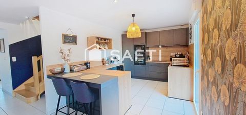 Discover this magnificent semi-detached house on one side, built in 2011 and in excellent condition, located in the peaceful village of Bois-de-Haie, close to motorway access. Main features: • Living area: 124 m² • Ground floor: o Large, bright and f...