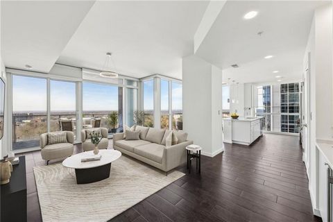 Stunning corner unit in Buckhead's Terminus! Freshly painted interior walls and kitchen cabinets, NEW quartzite kitchen countertops, bonus room and rare 3 full baths are just a few highlights! Step into this modern, light-filled space with 10-foot ce...