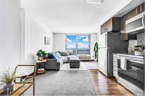 Welcome to Ke Kilohana, where modern convenience meets island living in the heart of Kaka‘ako. This bright and airy 1-bedroom, 1-bathroom residence offers the perfect blend of comfort, style, and accessibility, making it an incredible opportunity tho...