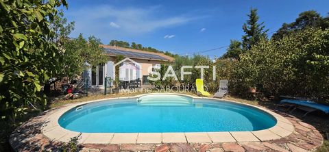 Maison F5 de plain pied avec Double Garage et piscine