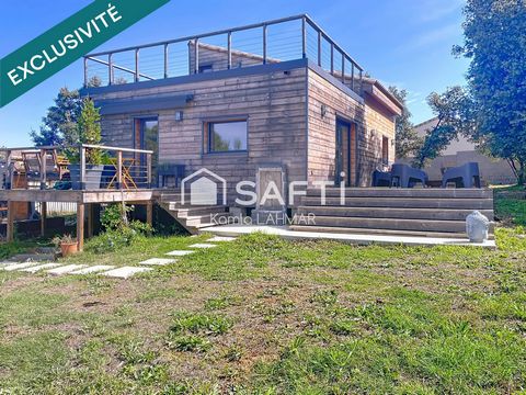 Maison d’architecte contemporaine en bois-élégance,confort et lumière sur 115m2 environs