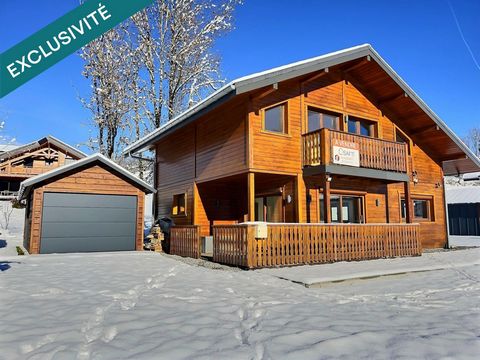 Chalet d’exception face aux montagnes, rare à saisir