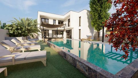DESCRIPTION NEW CONSTRUCTION - LES TRES CALES 2 Semi-detached houses of modern style the layout of the 2 houses guarantees total privacy, without facing each other Ground floor: Large living room, kitchen, bedroom with bathroom. Access to garden and ...