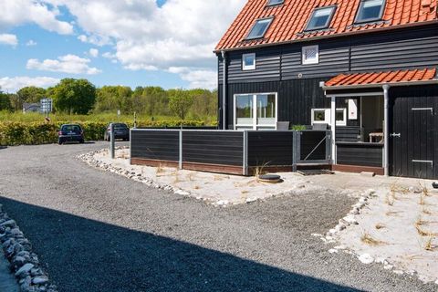 Well-kept and modern holiday apartment located with a beautiful view to both water, beach, forest and meadow at Juelsminde just approx. 100 meters from the building. The apartment is very bright and stylish and is the first in a row, and therefore ha...
