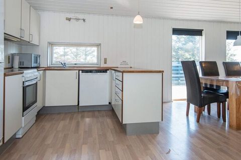 This holiday home with a swimming pool is located approx. 4 km south of Søndervig with a wonderful view of the sea. There is a whirlpool and sauna in addition to the swimming pool. The house is very suitable for 2 families travelling together. There ...