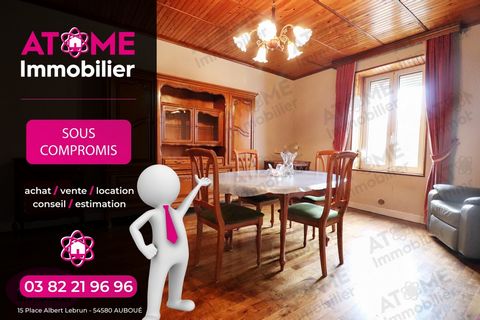 Atome Immobilier presents you in the town of Joeuf, this house with an area of 77m2 benefiting from convertible attic.   On the ground floor, you will find a kitchen of 13.5m2, a living room of 20m2 with parquet floors in perfect condition and a bath...