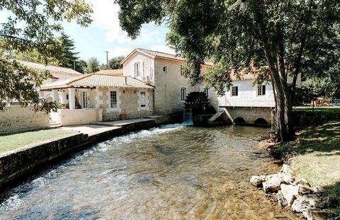 15th century authentic Mill with Gites Close to the thriving village of Verteuil-sur-Charente, this magnificent rural riverside complex of a fifteenth century mill and two guest houses has been finished to an enviable standard. Each stylish home offe...
