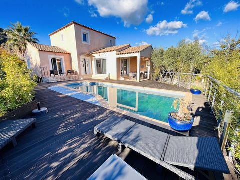 Exclusivity located in the town of Sallèles du bosc. Become the owner of this beautiful villa T5 of 124m2 on a plot of 700m2. It will seduce you with its environment and its exterior and its double garage and swimming pool. Composed on the ground flo...