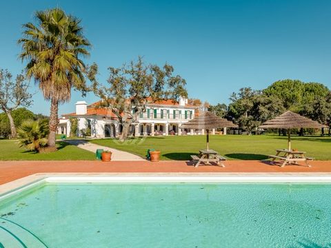 32-hectare estate with an 8-bedroom house spanning 1725 sqm of gross construction area, garden, swimming pool, and tennis court, located just 40 minutes from Lisbon in the village of Santo Estevão, Benavente, in Ribatejo. The main house features two ...