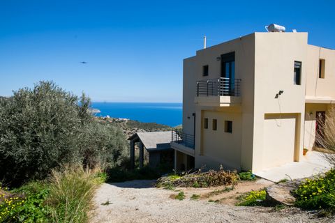 Located in Heraklion. This villa, and its annexes, is located on the foothills of Rogdia, a village located on the hills 20 km west of the city of Heraklion, on the north coast of Crete . Constructed on a 3 level amphitheatrical plot of 2,057 m2, wit...