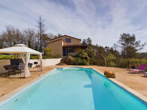 At the end of a long wooded lane, you'll find this lovely house with no neighbours and a unique view over the valley. Whether it's from the superb swimming pool or the terrace, you will be able to enjoy this exceptional setting. The house comprises a...