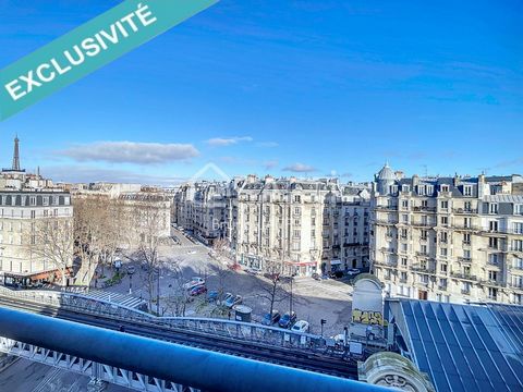 Paris 15e, Sèvres-Lecourbe, appartement 4 pièces, 3 balcons, vue Tour Eiffel , sans vis-à-vis, lumineux, cave, parking en option