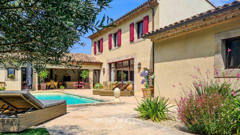 CHARMING HOUSE ? OLD WINE CELLAR, COMPLETE RENOVATION WITH SWIMMING POOL, GYM AND GARAGES/ Bruno VUILLEMIN: +33 (0)6.38.50.27.17/ A short distance from Carcassonne, sought after village, in a dominant position, without vis-à-vis, this former wine cel...