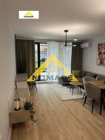 Real estate agency 'Nomad' presents to your attention a one-bedroom apartment, fully furnished with a veranda in a luxury building in Nomad district. Smirnenski. The apartment has an entrance hall, a spacious living room with a dining area and a kitc...