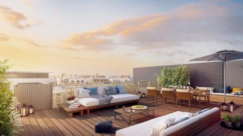 Dpt Hauts de Seine (92), à vendre CLAMART appartement T5 de 100,59 m² ,Terrasse,172,58 m² duplex 5 em et 6 em Étage