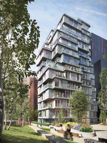 Appartement de 2 chambres au deuxième étage dans l'une des nouvelles résidences City les plus remarquables du centre de Londres. Un projet phare avec 87 appartements de luxe, brillamment situés, connectés et conçus avec sa propre salle de sport, sa p...