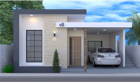 House in Puerto Plata – Pre-construction General characteristics: • Plot size: 150 m² • Construction: 105 m² • Design: One-level houses with staircase included to take advantage of the roof as a solar patio. • Price: USD $165,000 • Finish: Top qualit...