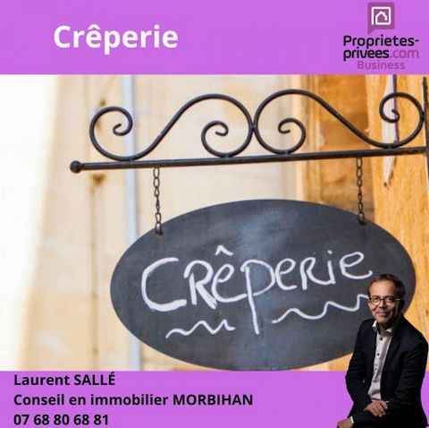 Laurent SALLÉ vous propose Sud Morbihan (56), 20 minutes de Vannes, 10 km des plages. Coup de coeur assuré pour cette crêperie à découvrir rapidement. Située au centre d'une commune touristique du Sud Morbihan, très dynamique, cette affaire est compo...