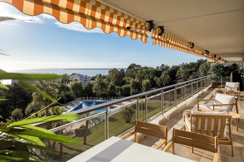 Discover this superb prestigious apartment with a surface area of 150.31 m2 located in one of the most sought-after neighborhoods in Cannes, Californie. This secure residence offers many advantages, including a swimming pool, a caretaker, a verdant p...