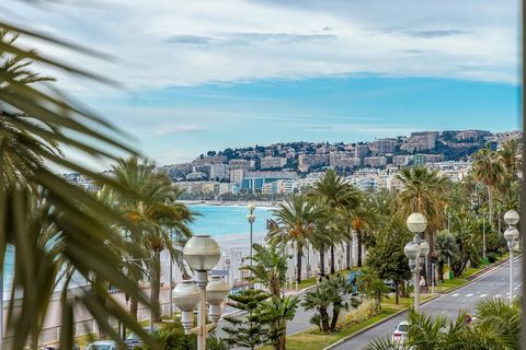 Discover this unique apartment located in one of the most iconic residences on the Promenade des Anglais, offering breathtaking views of the Mediterranean Sea. Situated at the corner of the Promenade des Anglais and Rue Massenet, this exceptional pro...