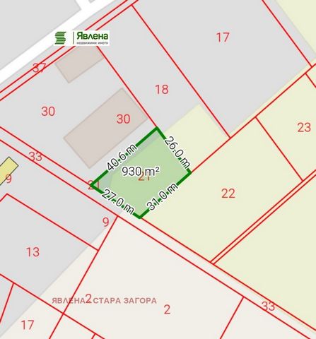 Yavlena sells a plot of land with a changed purpose for a car service.The property has an area of 929m2, nearby there is water supply and electricity. For more information, ...