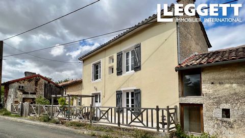 A22942MCF86 - Charming 3 bedroom home with pretty garden, and barn located in a peaceful, but not isolated hamlet, close to the market town of Civray with all its shops, bars, restaurants, amenities and idyllic Charente river running through. Great l...