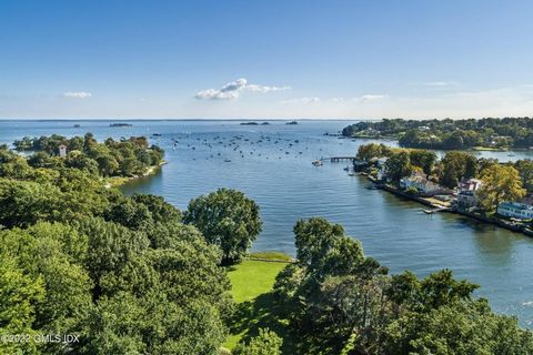 Excellent opportunity to build your waterfront dream home in the prestigious Indian Harbor Association. An oversized 1.9 acre lot in a half acre zone (R-20) with over 290 feet of the Long Island Sound frontage and dock. 24/7 guard gated community con...