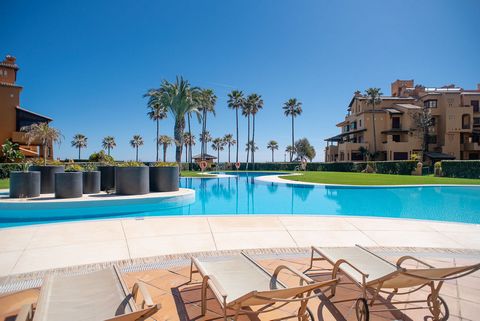 Located in Estepona. Luxury apartment on the first line of the beach in 