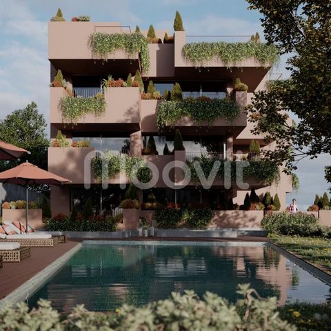 T2 Novo, 500 meters from the mainland of Penafiel. Building of unique design and with high quality finishes and beautiful outdoor spaces, practically completed. In this apartment you will find an equipped living room/kitchen, 2 bedrooms, one of which...
