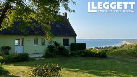 A27520FRL50 - With breathtaking sea views from both the house and the garden, this lovely 4 bedroom, 2 bath will steal your heart. The property is ideally located in Siouville-Hague, a beach town known for surfing and windsurfing, on the west coast o...