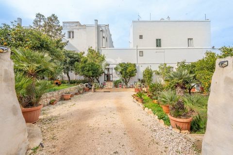 PUGLIA - OSTUNI ESTATE Coldwell Banker offers for sale, exclusively, a beautiful property immersed in the splendid Apulian countryside a few kilometers from Ostuni on the road to Fasano, consisting of a charming 250 m2 farmhouse, a Saracen Trullo wit...