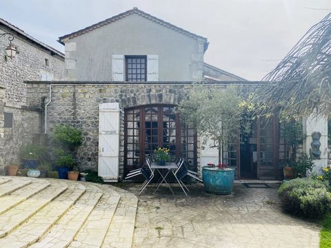 EXCLUSIVE TO BEAUX VILLAGES! Situated in front of the Chateau De Villebois-Lavalette, and offering breathtaking views of the village from this high vantage point, sits this delightful property having been the subject of much improvement by the curren...