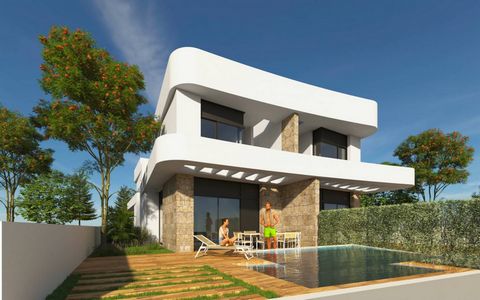 Semi-detached villas in La Herrada, Los Montesinos, Costa Blanca This project has 32 semi-detached houses on two floors with approximately 150 square meters of land, delivered with the best equipment, including a solarium, bathroom screens, a garden ...