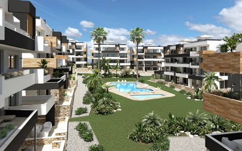 Apartments for sale in Orihuela Costa, Alicante The residential consists of 112 properties with 2 bedrooms and 2 bathrooms with large terraces. 8 blocks divided into ground floor, first floor, first floor and penthouses with private solarium terrace....