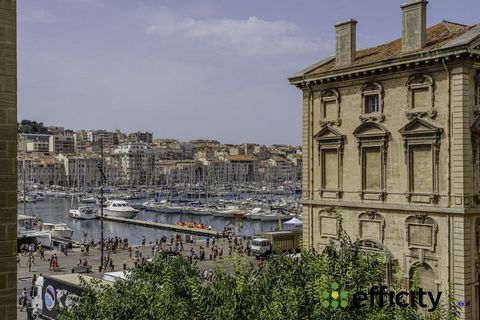 Efficity, the agency that estimates your property online offers you in the heart of the City Hall district and overlooking Place Bargemon, a T4 corner apartment on the 3rd floor of a Pouillon building enjoying a breathtaking view of the Old Port. Thi...