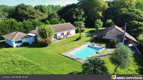 Fiche N°Id-LGB153657 : Angresse, sector Campagne proche oc?an, Renovated farmhouse of about 230 m2 comprising 5 room(s) including 4 bedroom(s) + Garden of 10596 m2 - View : Gardens - Construction 1850 Renovated - Ancillary equipment: garden - terrace...